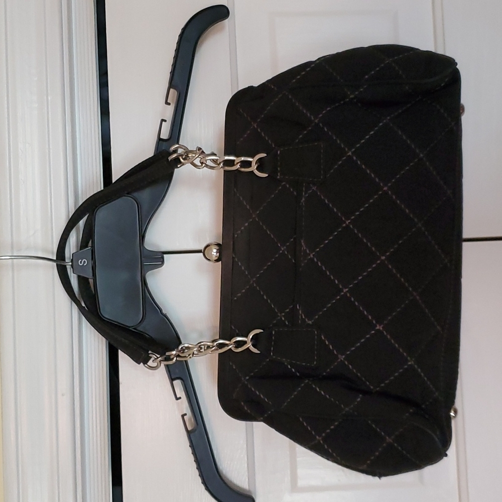Vera Bradley quilted black purse